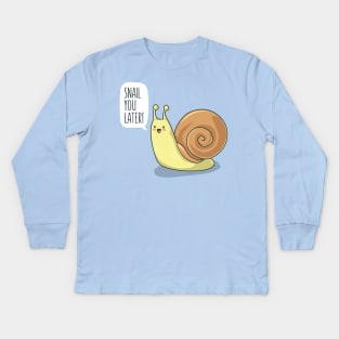 Snail Kids Long Sleeve T-Shirt